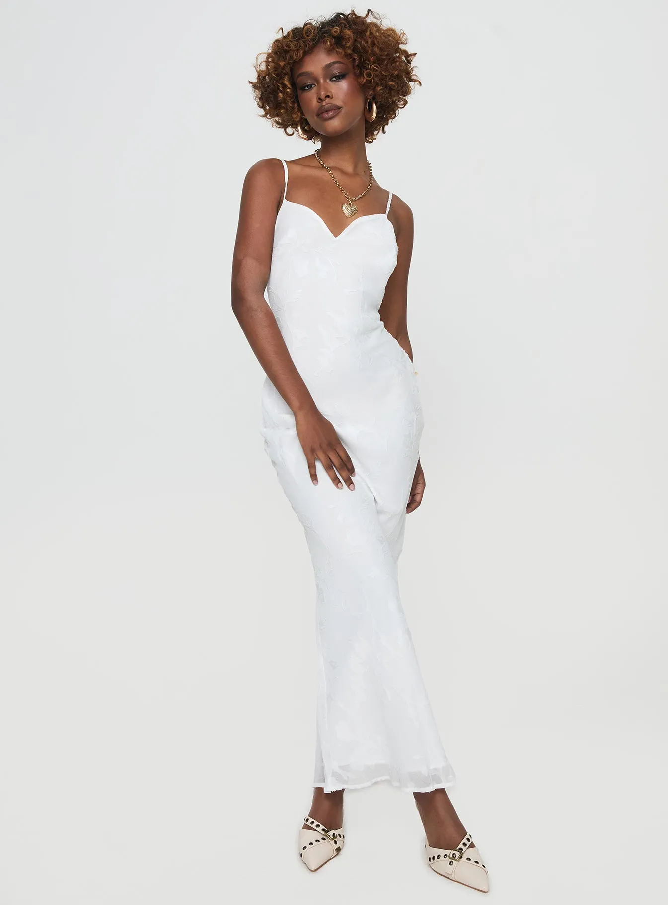 Naeema Maxi Dress White sold by Princess Polly product image thumbnail 2