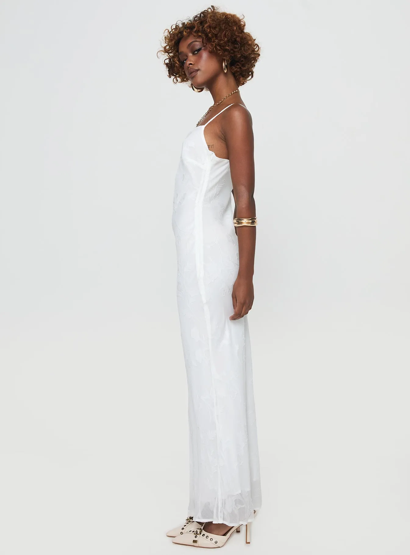 Naeema Maxi Dress White sold by Princess Polly product image thumbnail 4
