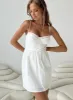 Lyonne Mini Dress White sold by Princess Polly