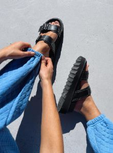 Ma Belle Sandals Contrast Stitch sold by Princess Polly