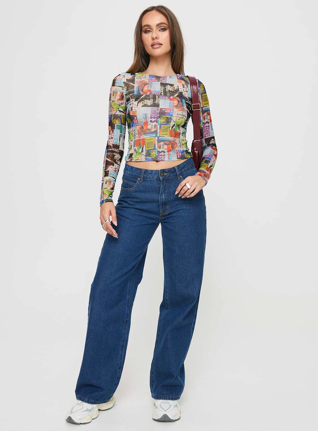 Kaelen Long Sleeve Top Multi sold by Princess Polly product image thumbnail 2