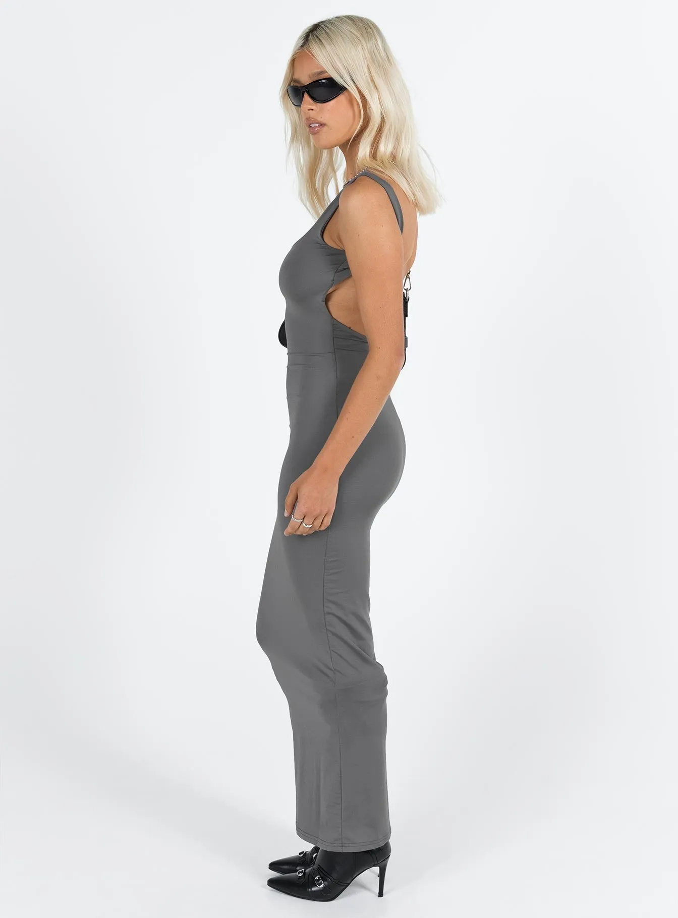 Merlino Maxi Dress Grey sold by Princess Polly product image thumbnail 4