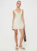 Bareena Mini Dress Cream sold by Princess Polly