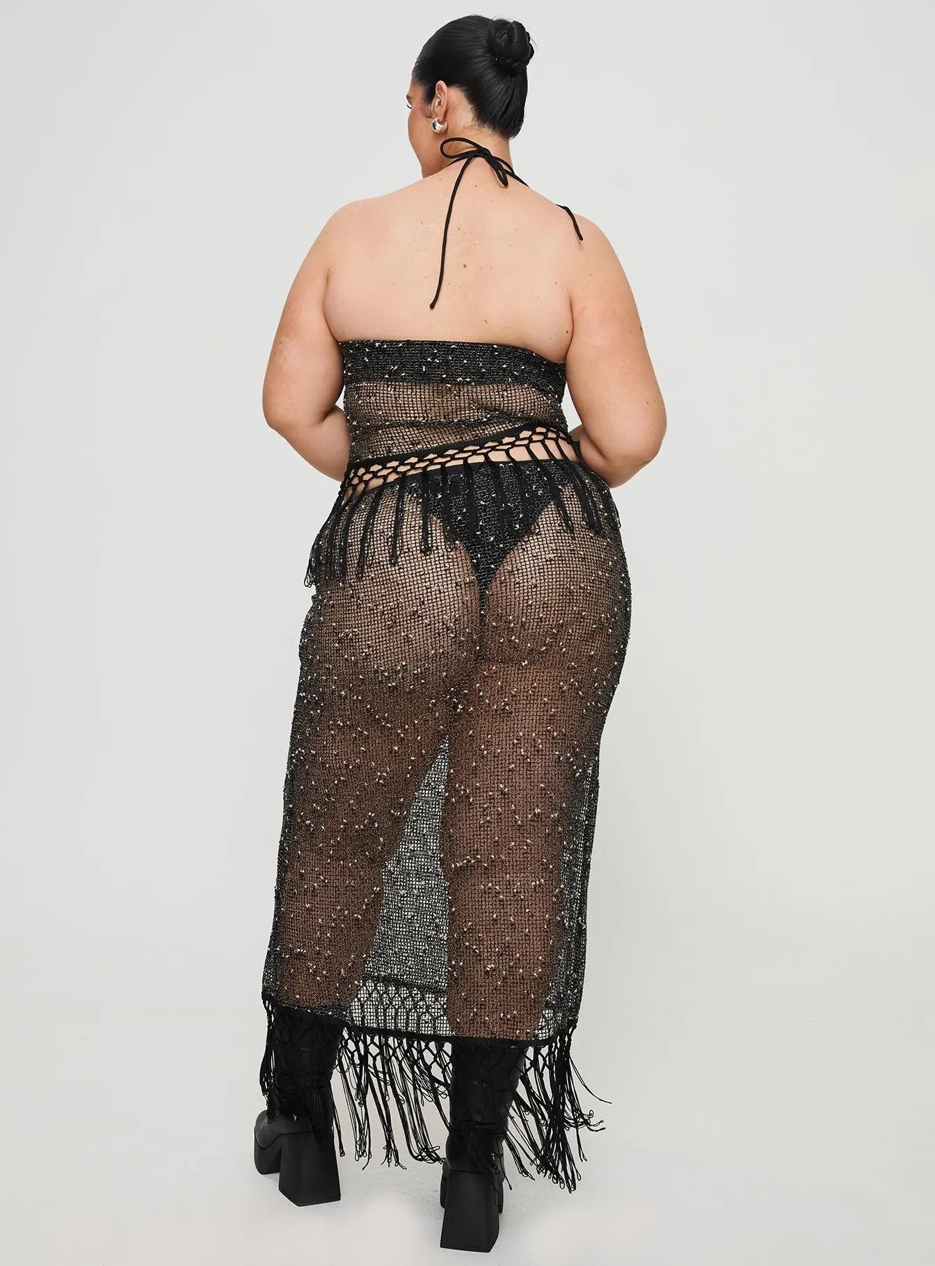 Alnet Maxi Skirt Black Curve sold by Princess Polly product image thumbnail 5