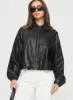 Nirvana Bomber Jacket Onyx sold by Princess Polly
