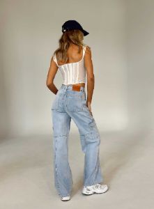Vincent Cargo Jean Denim sold by Princess Polly