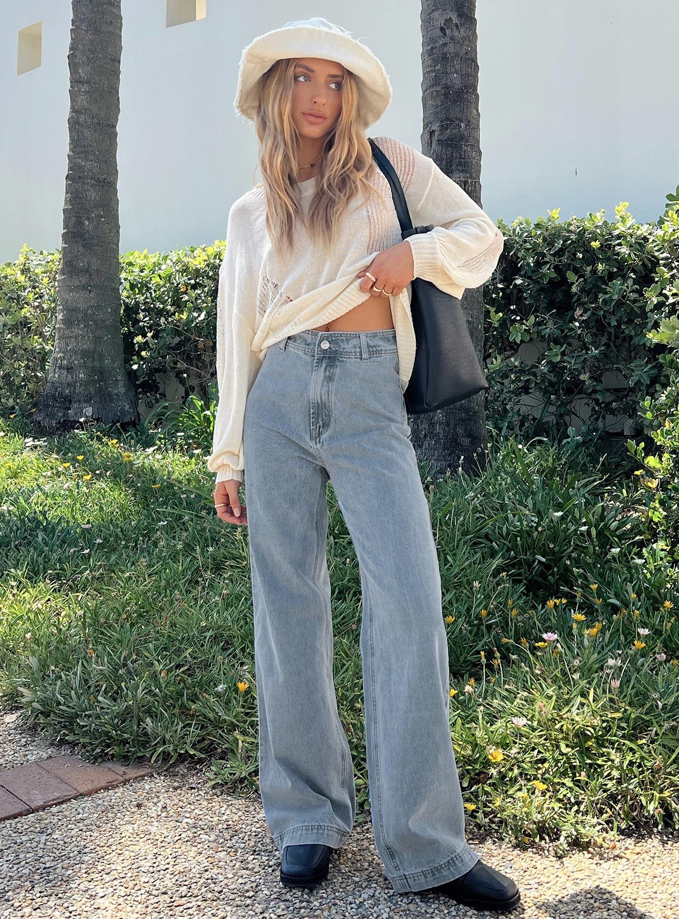 Tari Wide Leg Jeans Light Wash Denim sold by Princess Polly product image thumbnail 2