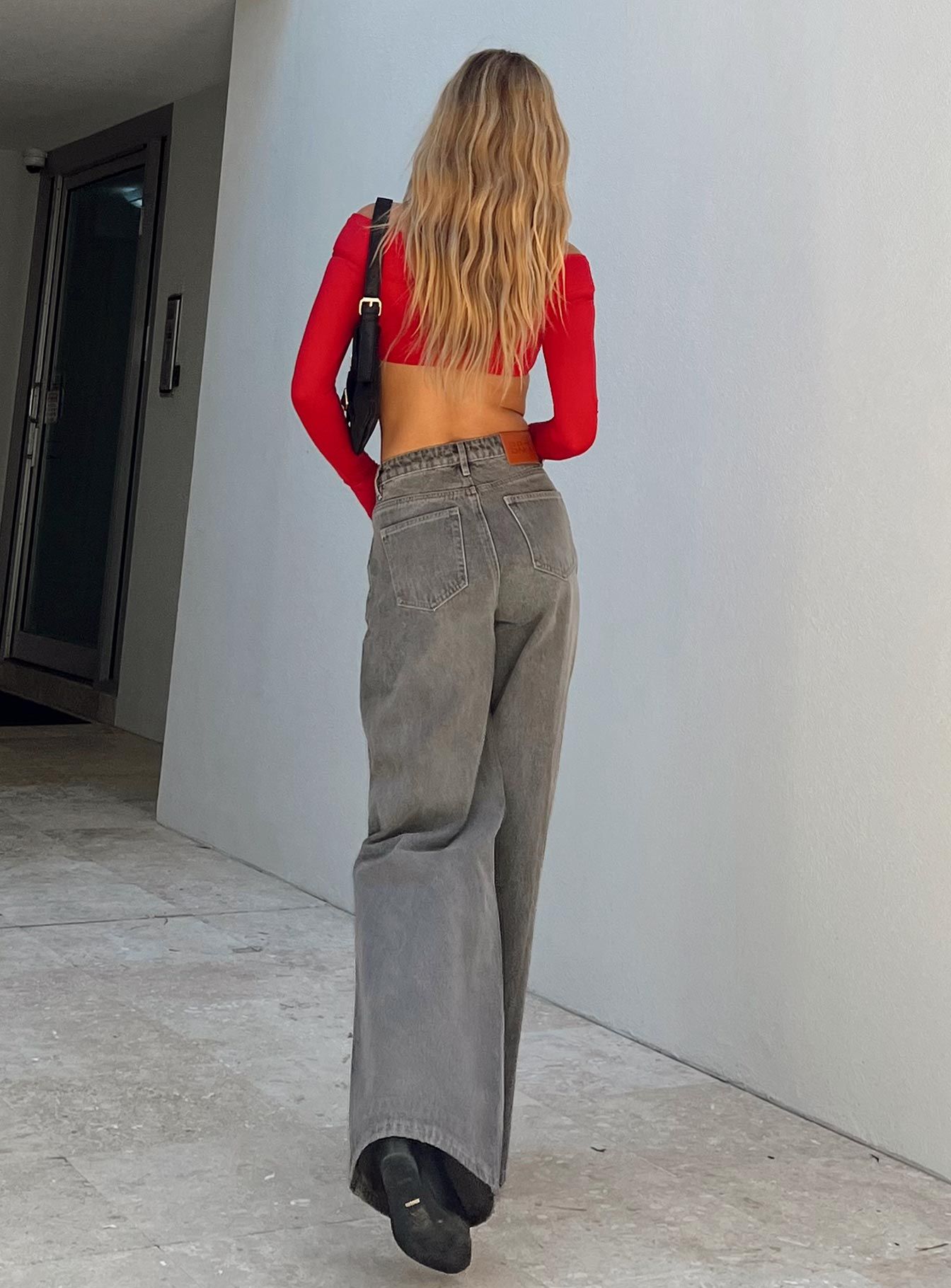 Dami Wide Leg Jeans Black sold by Princess Polly product image thumbnail 4