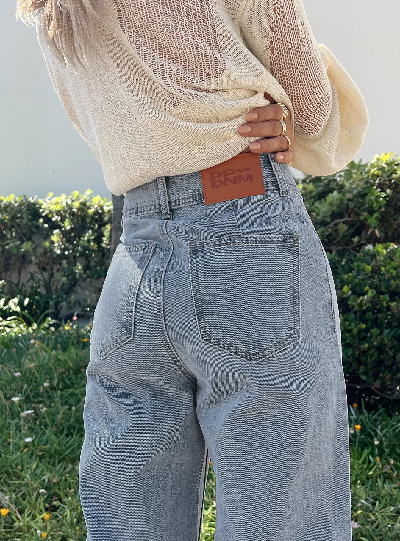 Tari Wide Leg Jeans Light Wash Denim sold by Princess Polly product image thumbnail 5