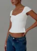 Rehna Short Sleeve Top White sold by Princess Polly
