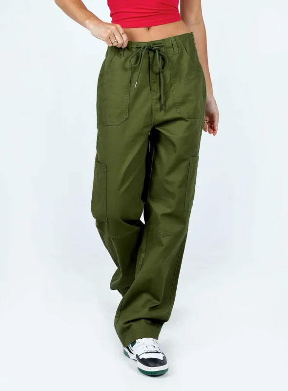Pembrooke Cargo Pants Khaki sold by Princess Polly