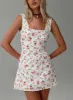 Dasha Mini Dress White Floral sold by Princess Polly