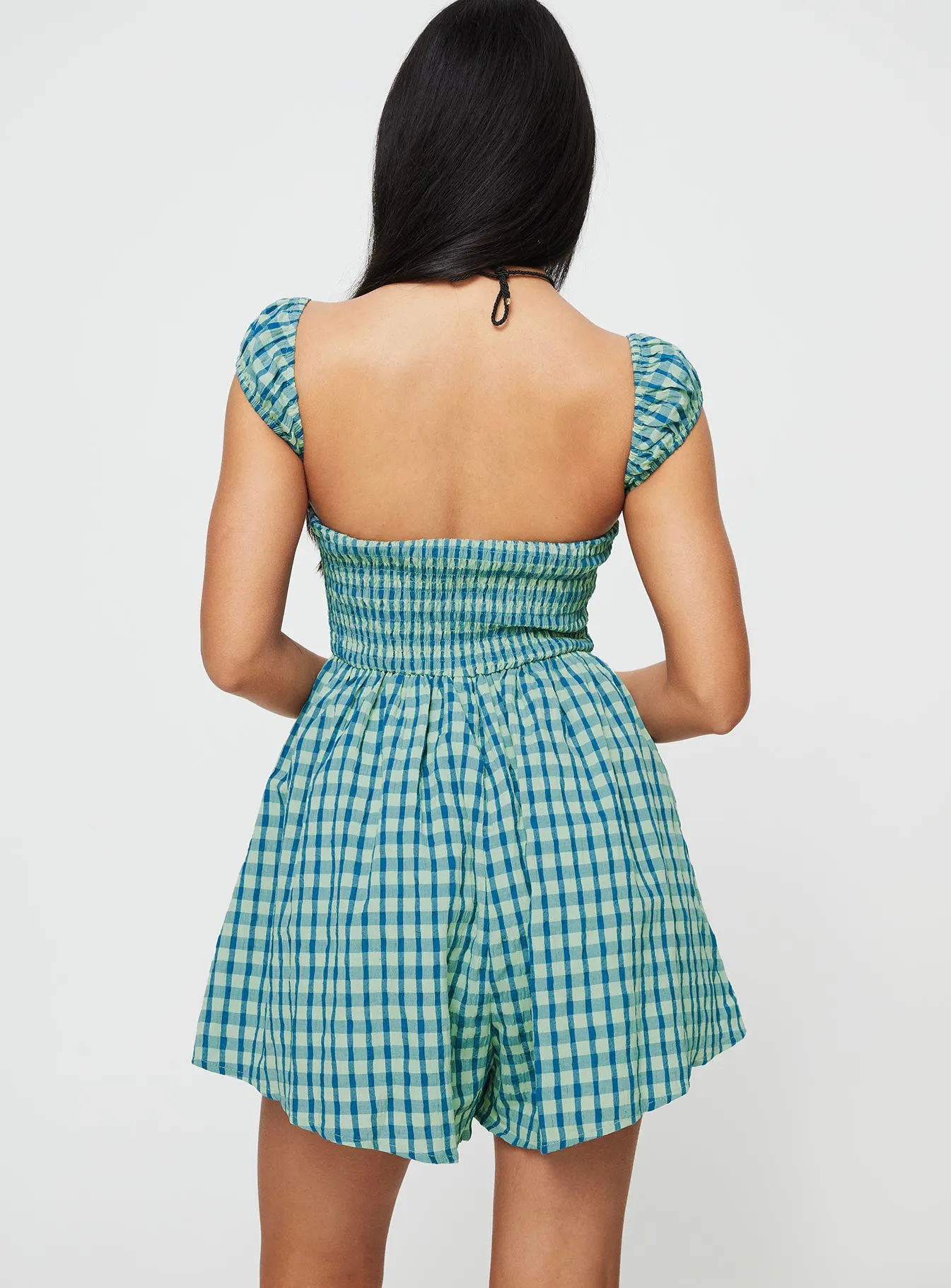 Lillis Romper Green Check sold by Princess Polly product image thumbnail 4