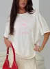 All My Love Bow Tee White sold by Princess Polly