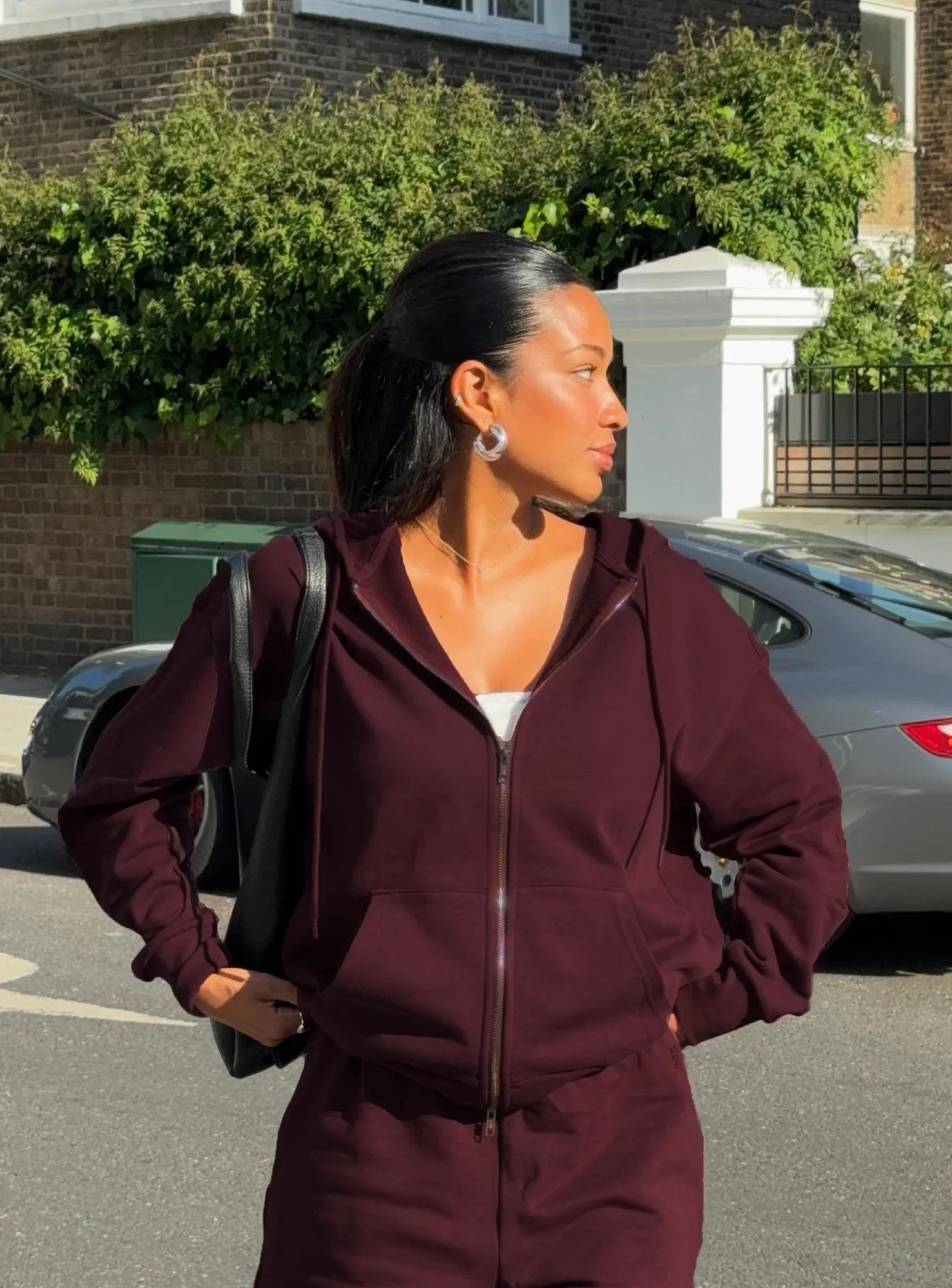 All Day Oversized Hoodie Wine sold by Princess Polly