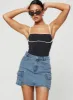 Maberley Denim Mini Skirt Mid Wash sold by Princess Polly