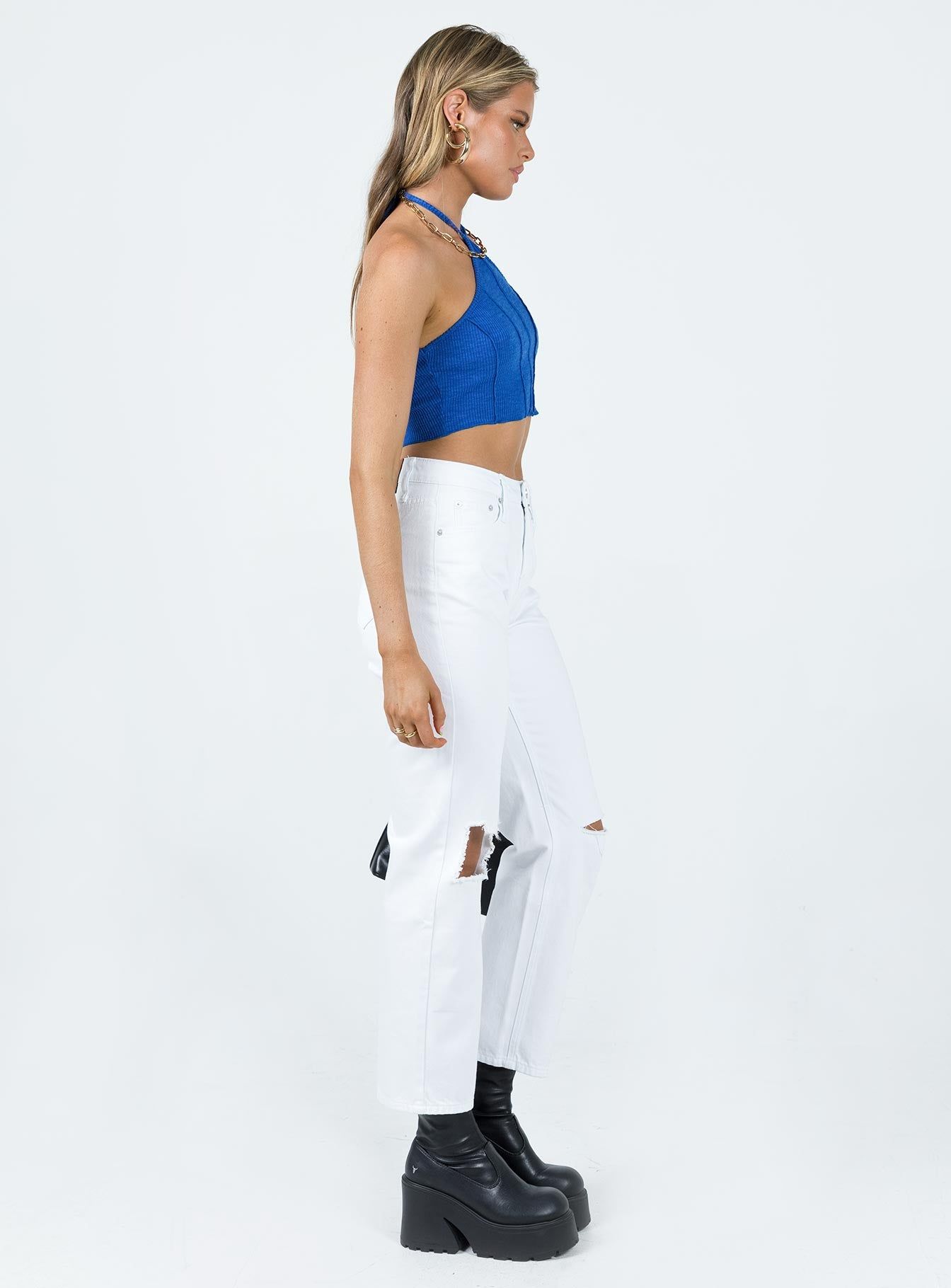 Fairmount Straight Leg Jean White sold by Princess Polly product image thumbnail 4