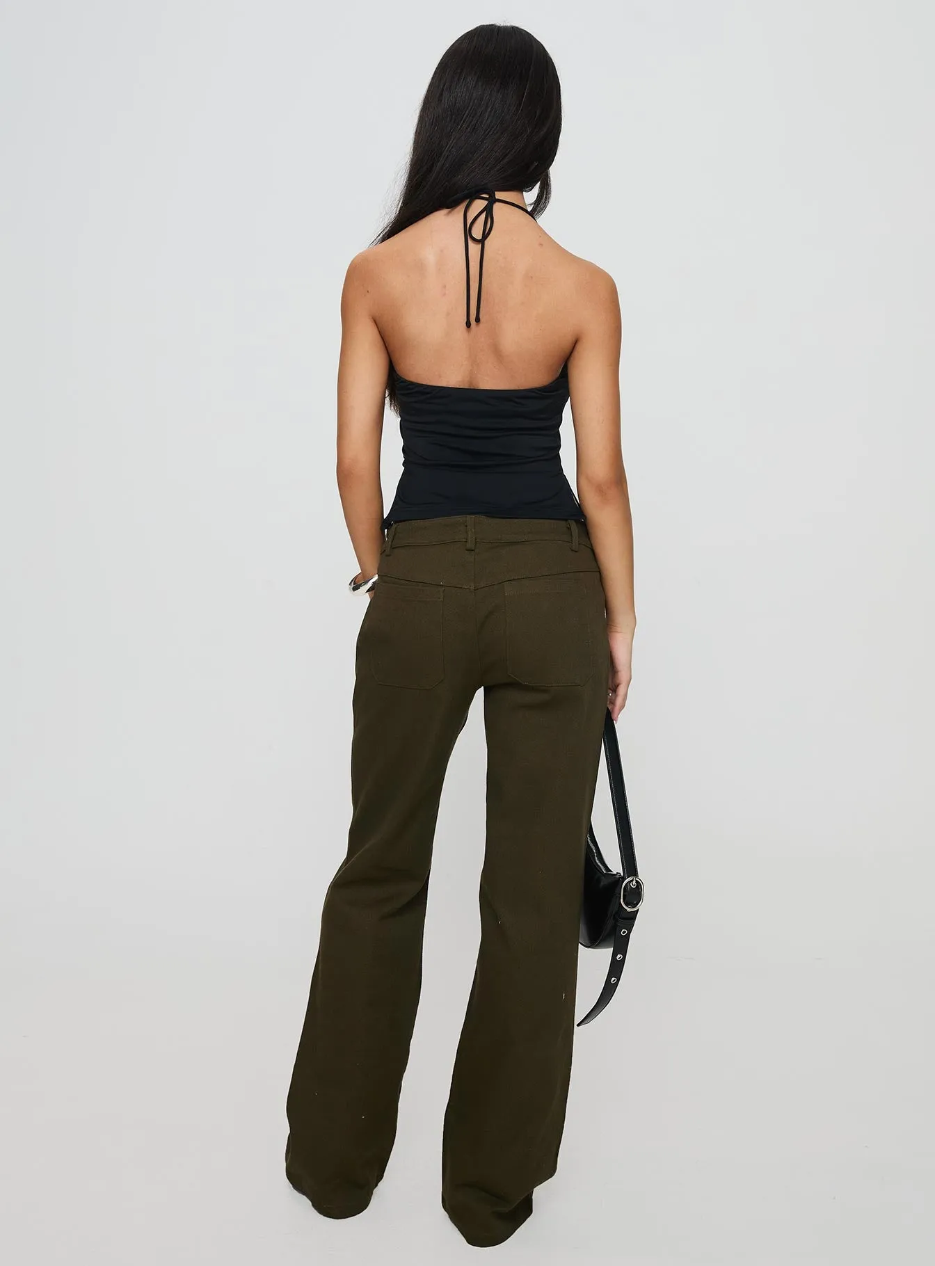 Benicale Low Rise Cargo Pants Olive sold by Princess Polly product image thumbnail 5