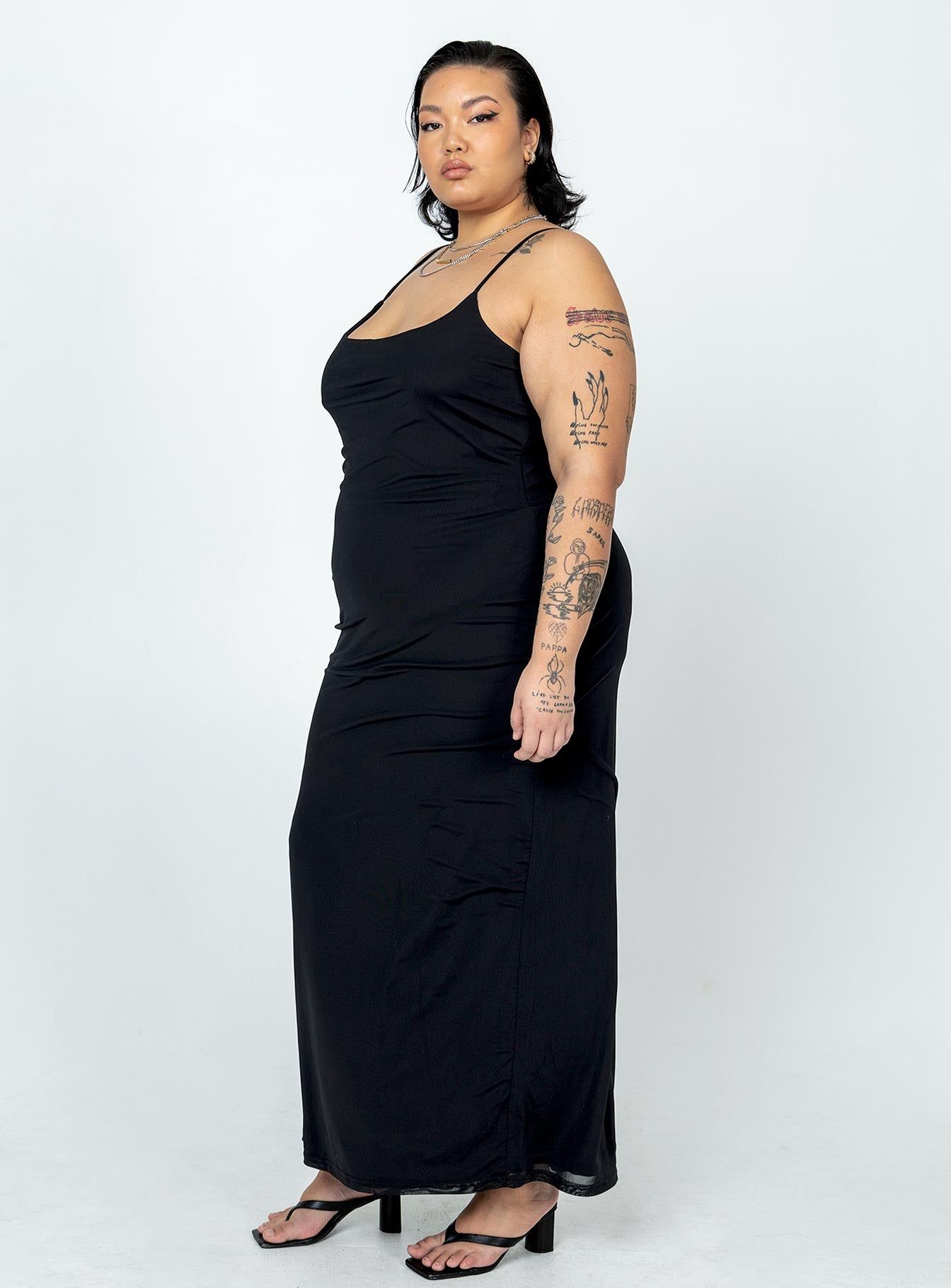 Knox Maxi Dress Black Curve sold by Princess Polly product image thumbnail 4