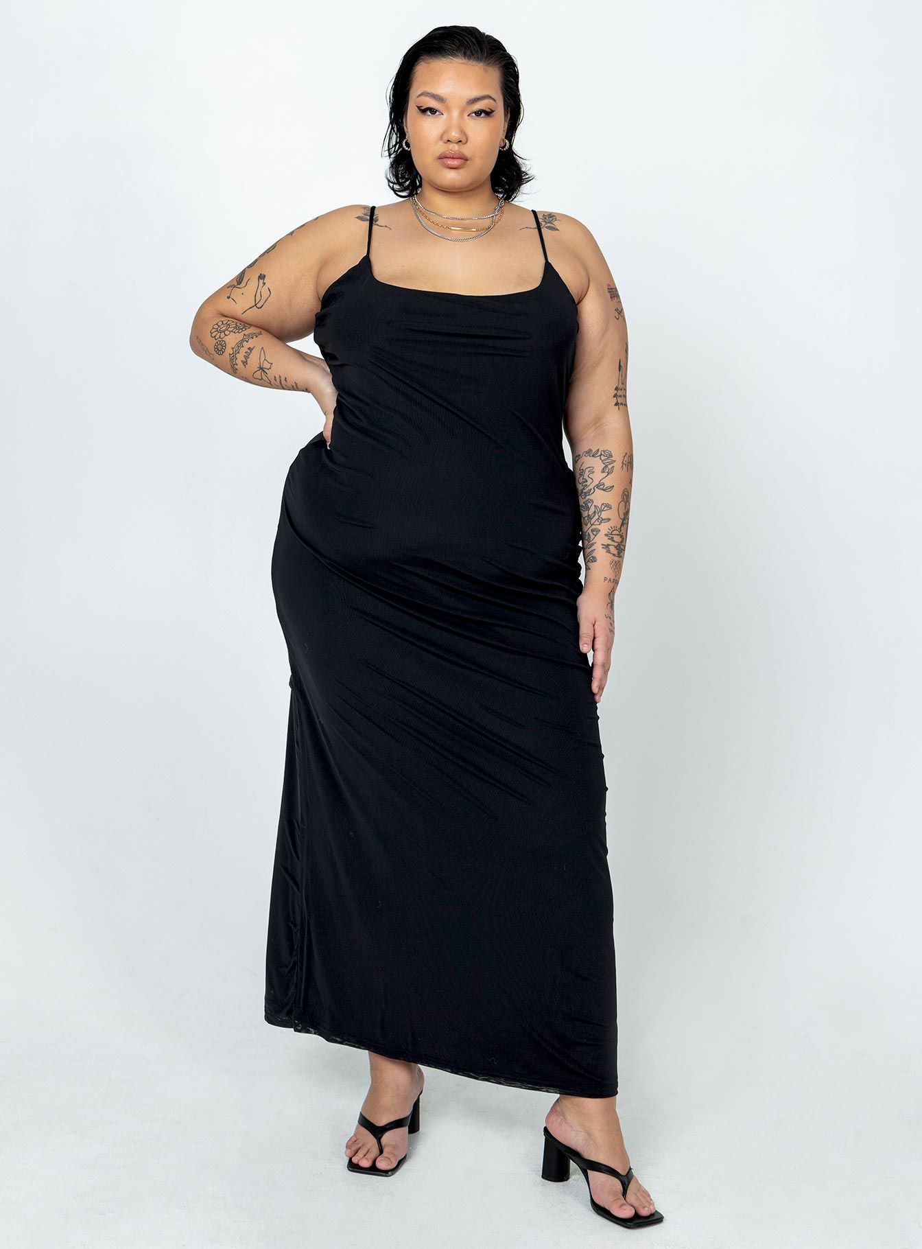 Knox Maxi Dress Black Curve sold by Princess Polly product image thumbnail 2