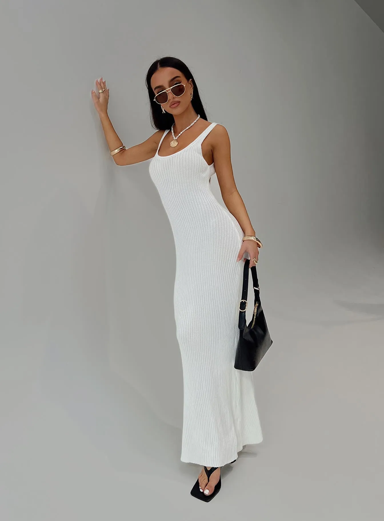 Spirited Maxi Dress White sold by Princess Polly
