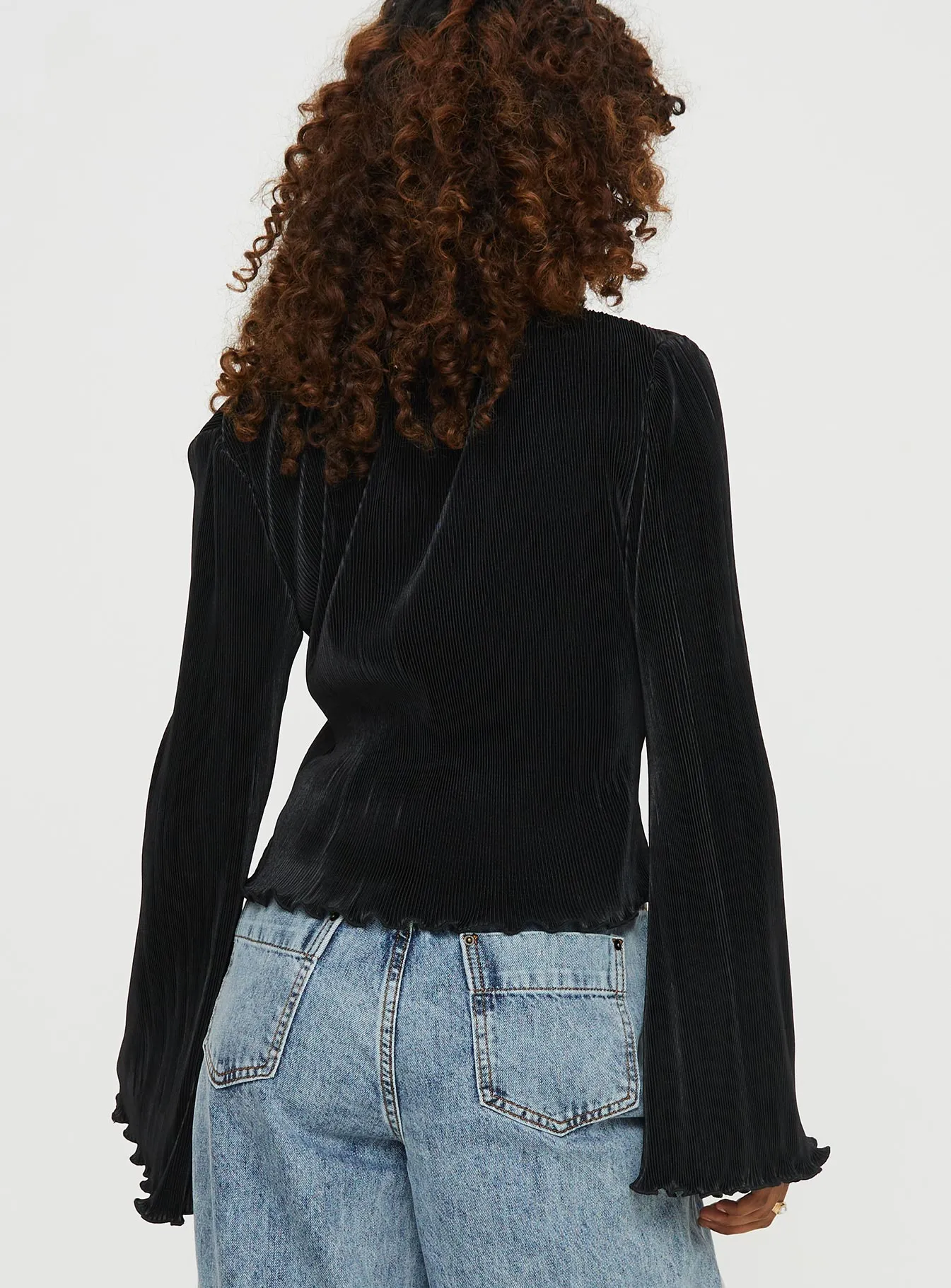 Collis Long Sleeve Top Black sold by Princess Polly product image thumbnail 4