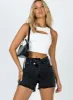 Xena Denim Shorts Black sold by Princess Polly