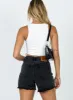 Xena Denim Shorts Black sold by Princess Polly