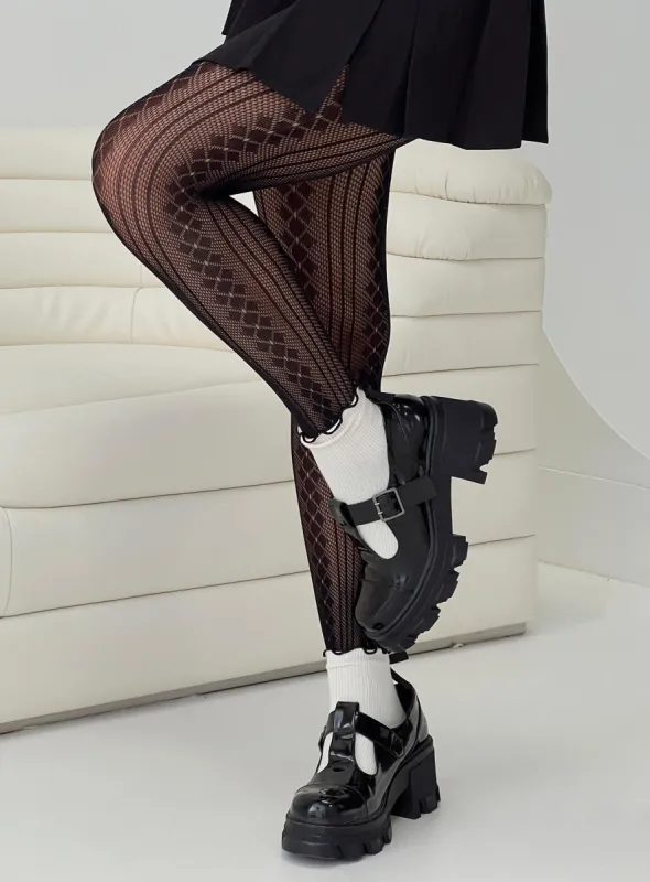 Abrams Stockings Black sold by Princess Polly