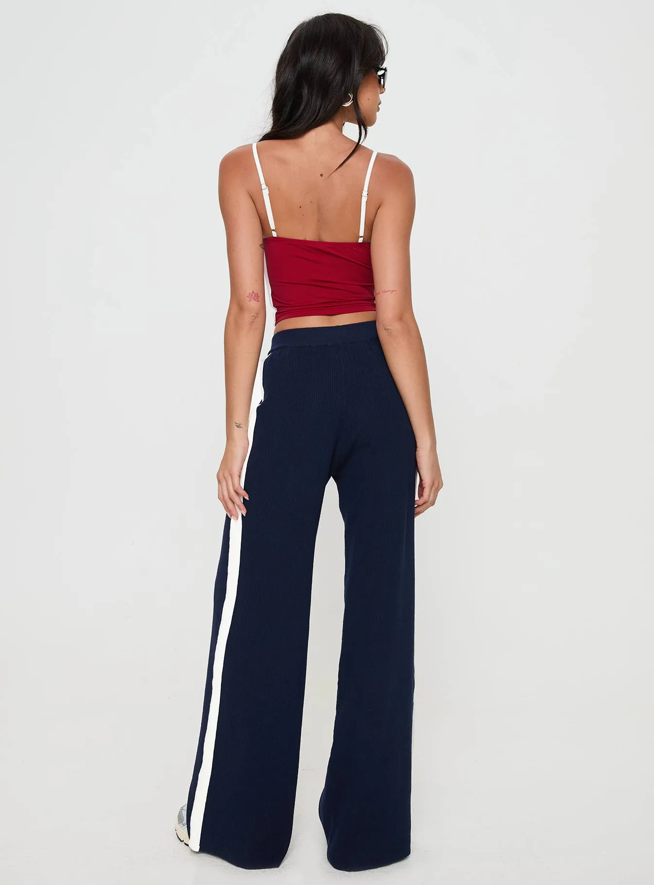 Albright Pants Navy / Milk sold by Princess Polly product image thumbnail 5