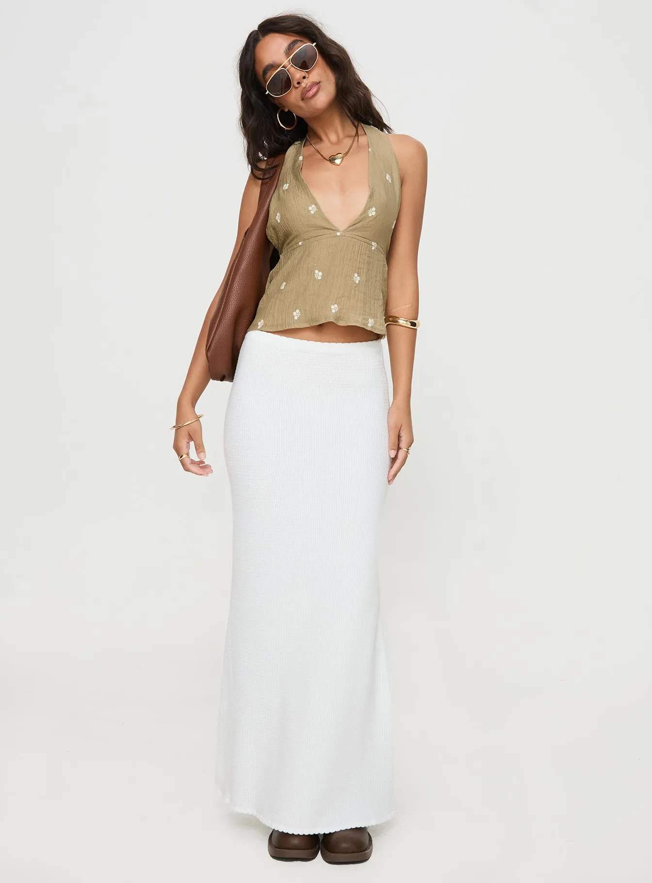 Zachariah Halter Top Brown sold by Princess Polly product image thumbnail 3