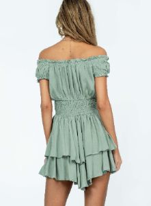 Tahiti Romper Sage sold by Princess Polly