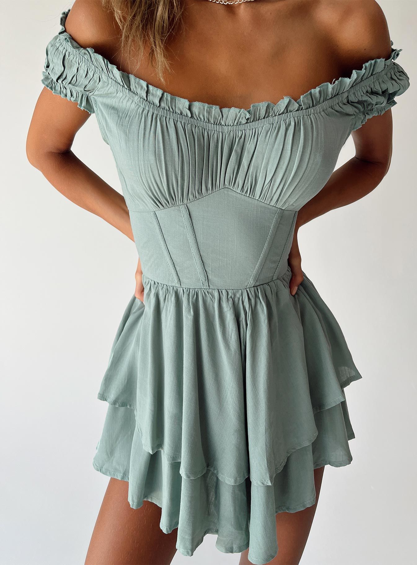 Tahiti Romper Sage sold by Princess Polly