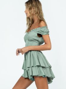 Tahiti Romper Sage sold by Princess Polly