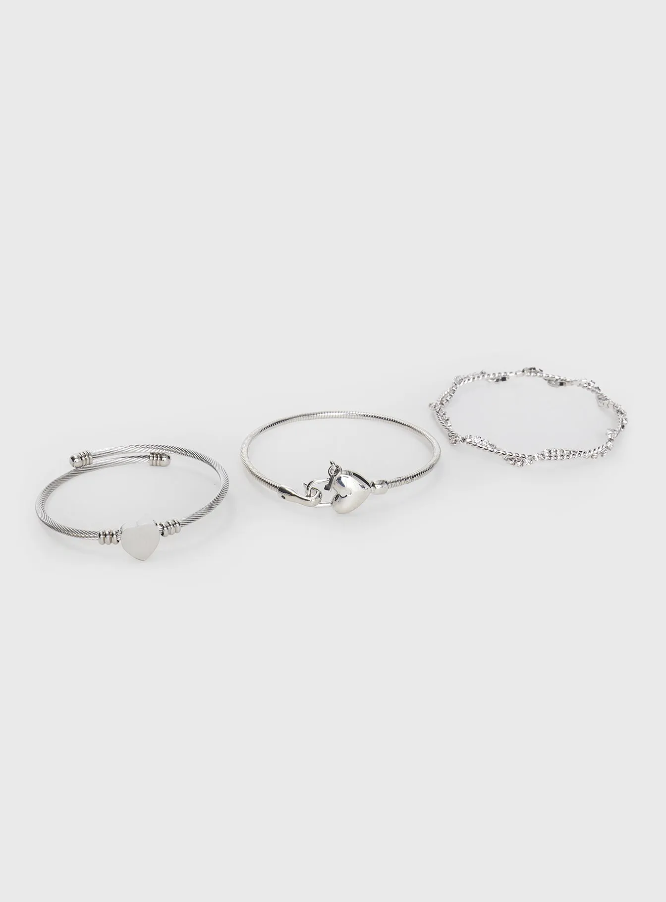 In The Moonlight Bracelet Pack Silver sold by Princess Polly product image thumbnail 2