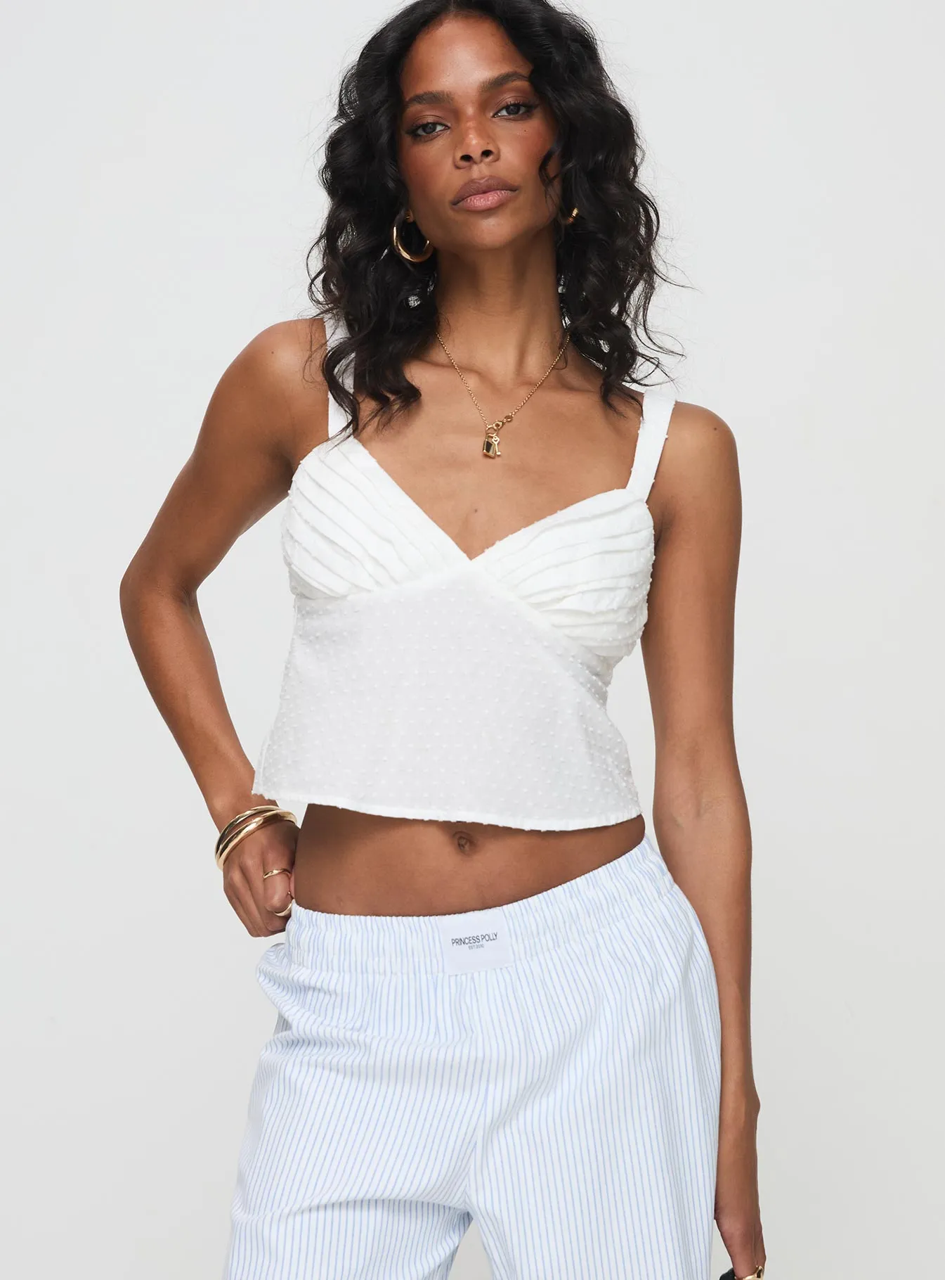 Prevost Cami Top White sold by Princess Polly product image thumbnail 2
