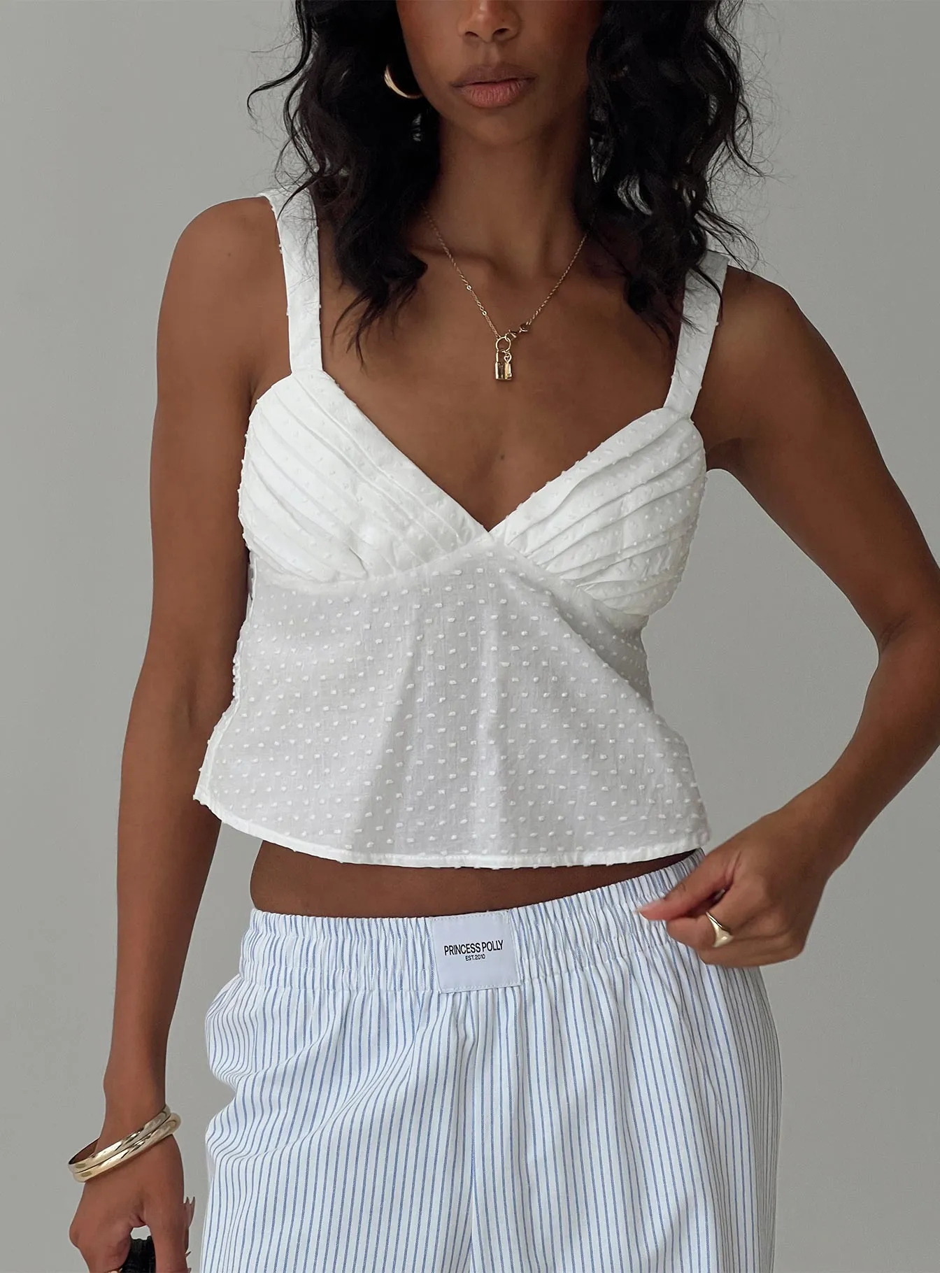 Prevost Cami Top White sold by Princess Polly
