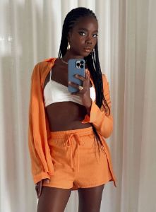 Chloe Set Orange sold by Princess Polly