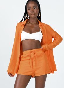 Chloe Set Orange sold by Princess Polly