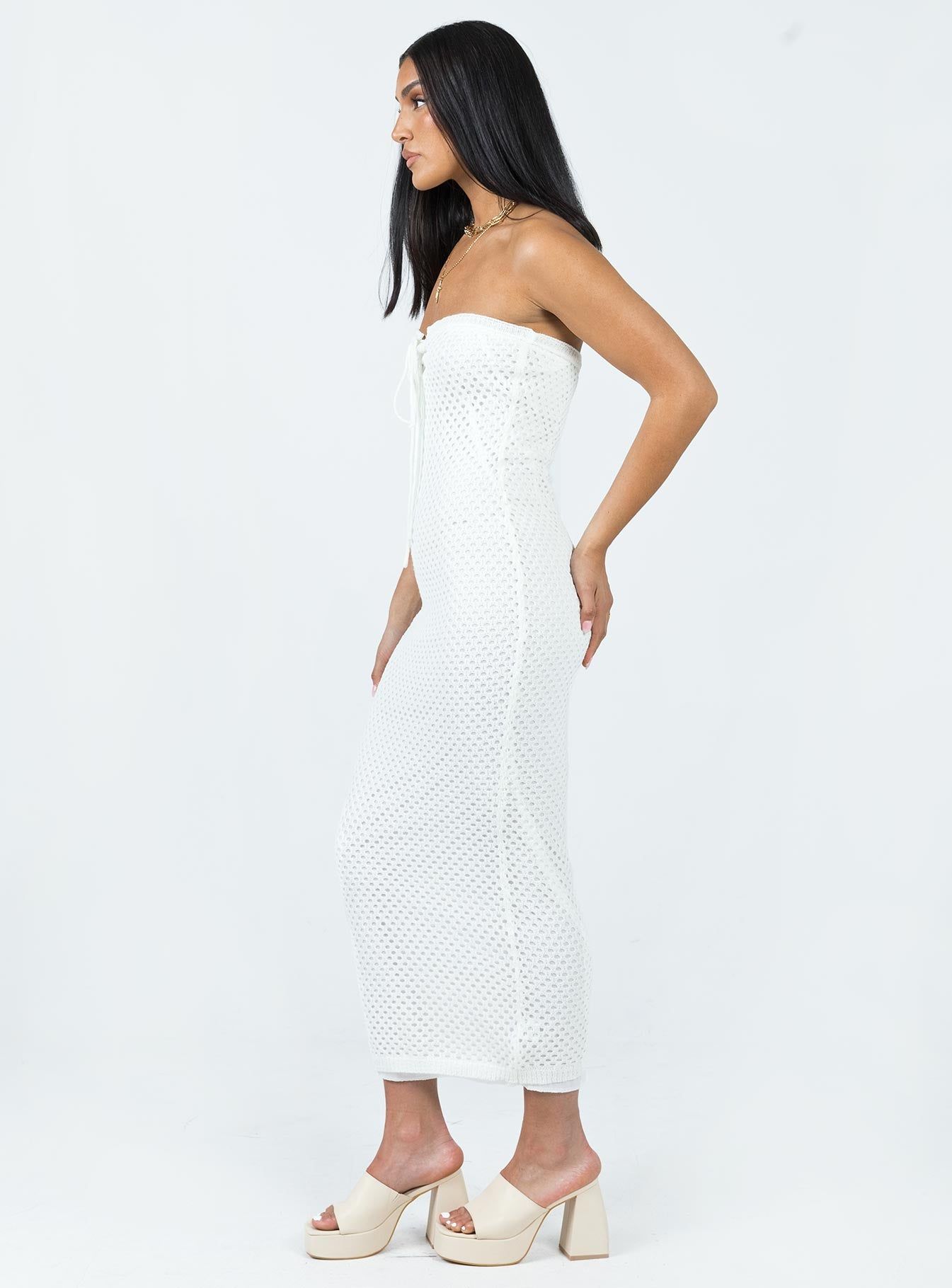 Mollen Maxi Dress White sold by Princess Polly product image thumbnail 4