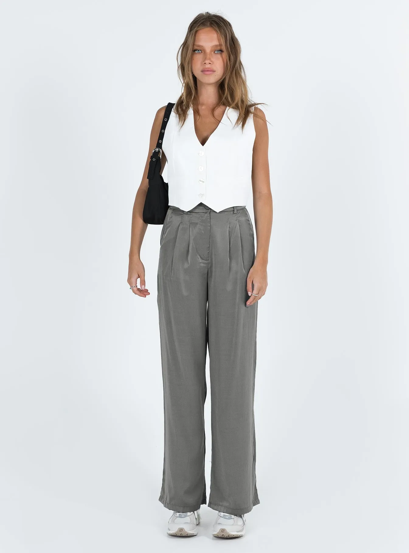 Kacey Pants Slate sold by Princess Polly product image thumbnail 3