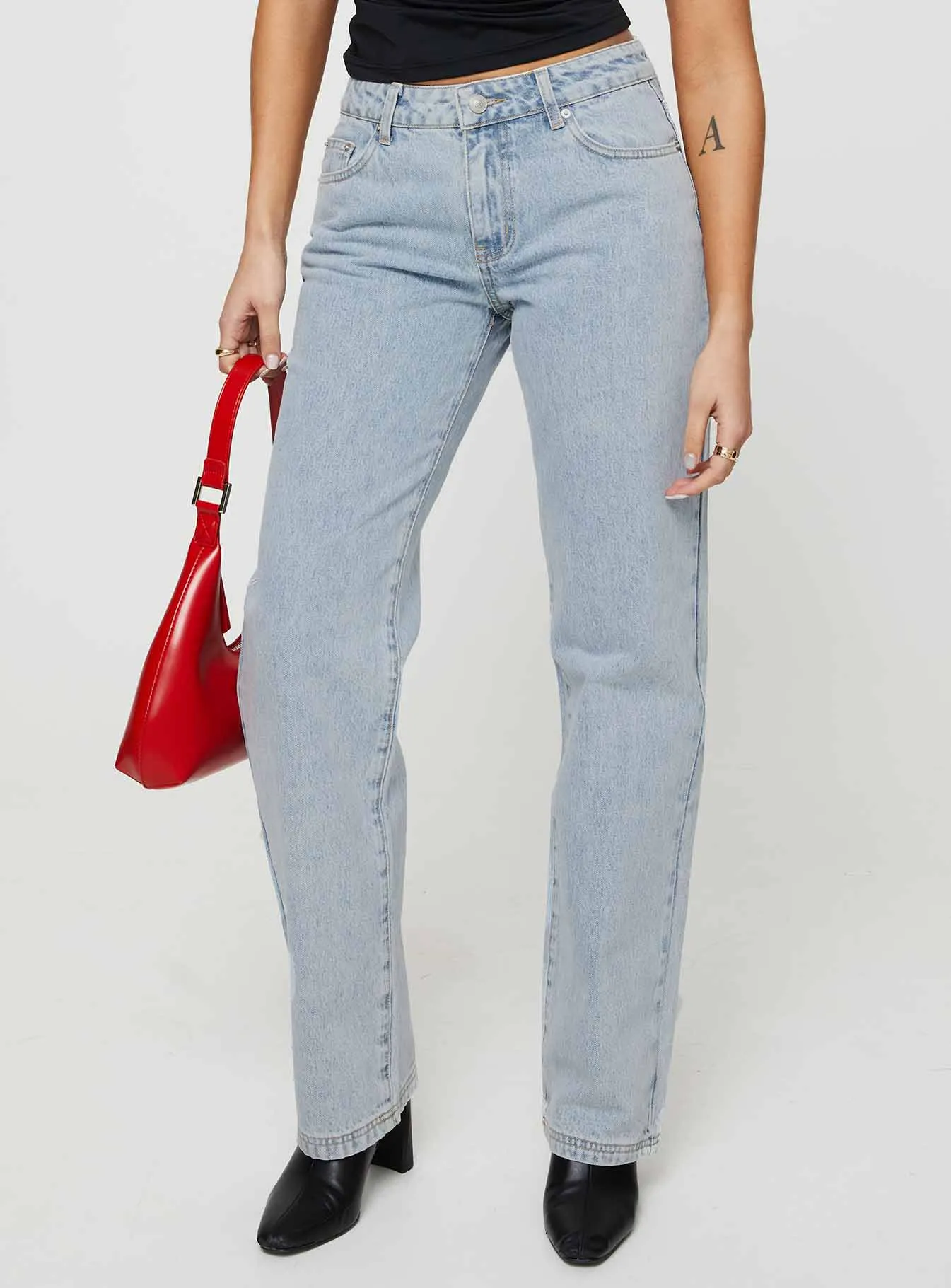 Gazelle Jeans Light Wash Denim sold by Princess Polly