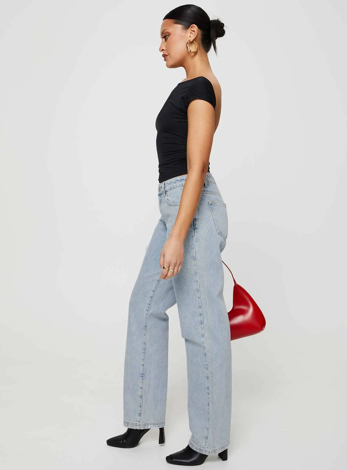 Gazelle Jeans Light Wash Denim sold by Princess Polly product image thumbnail 3