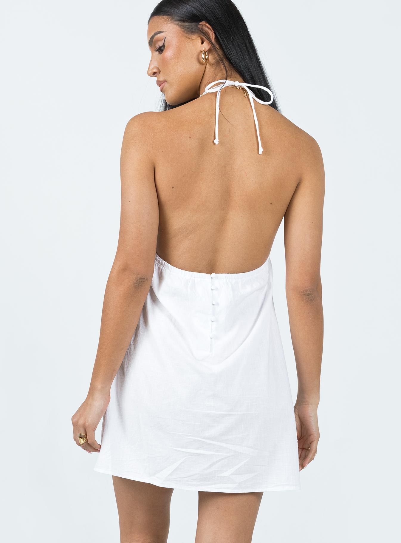 Jacinta Mini Dress White sold by Princess Polly product image thumbnail 5