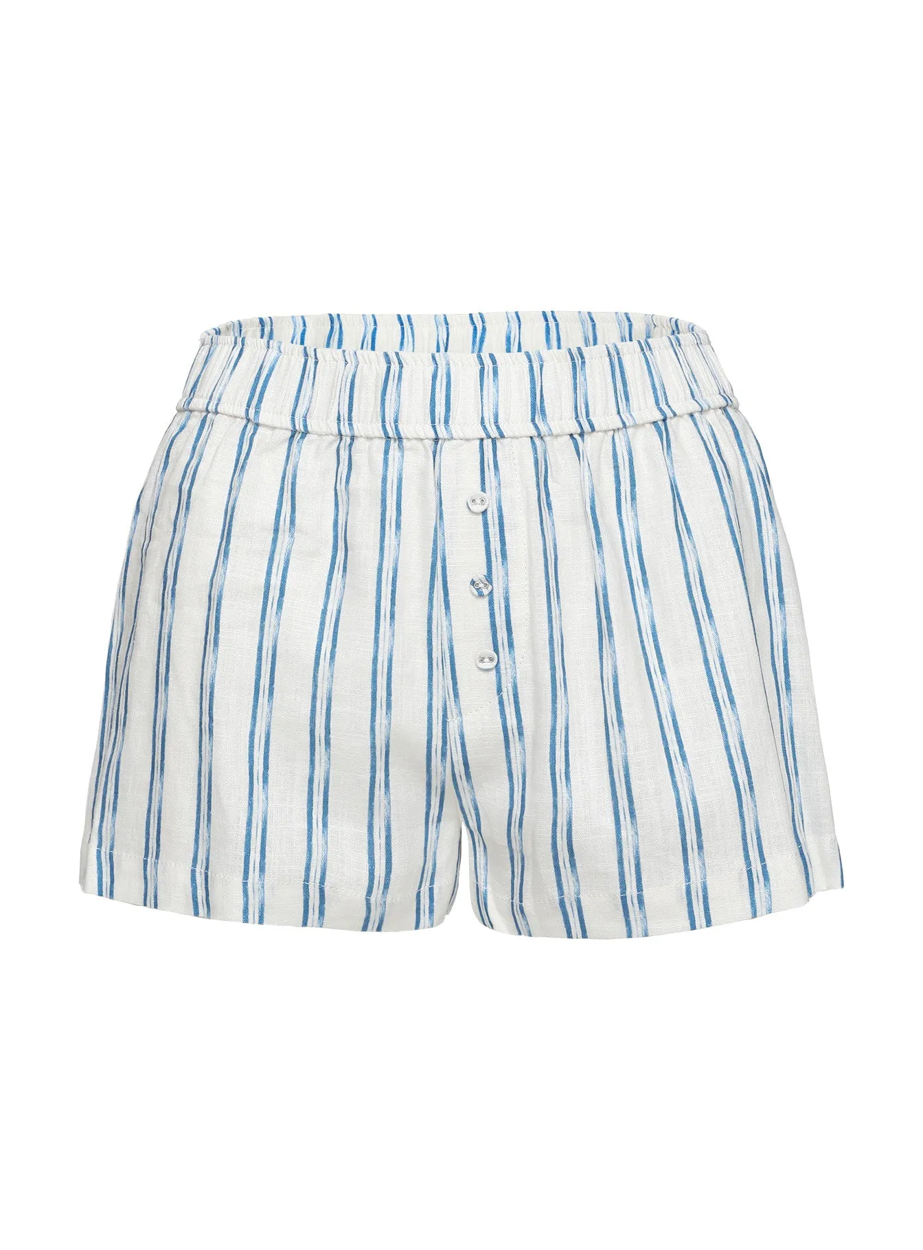 Tucked In Lounge Short Blue Stripe sold by Princess Polly product image thumbnail 5