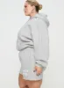 Princess Polly Track Shorts Puff Text Grey Curve sold by Princess Polly