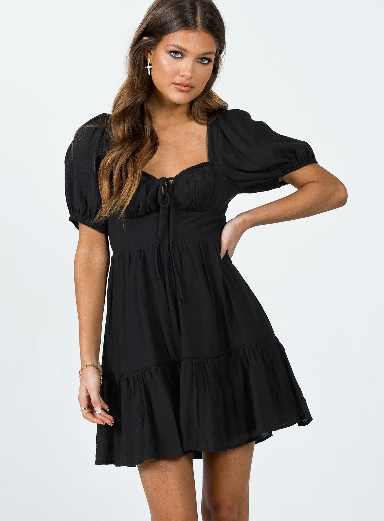 Britten Mini Dress Black sold by Princess Polly