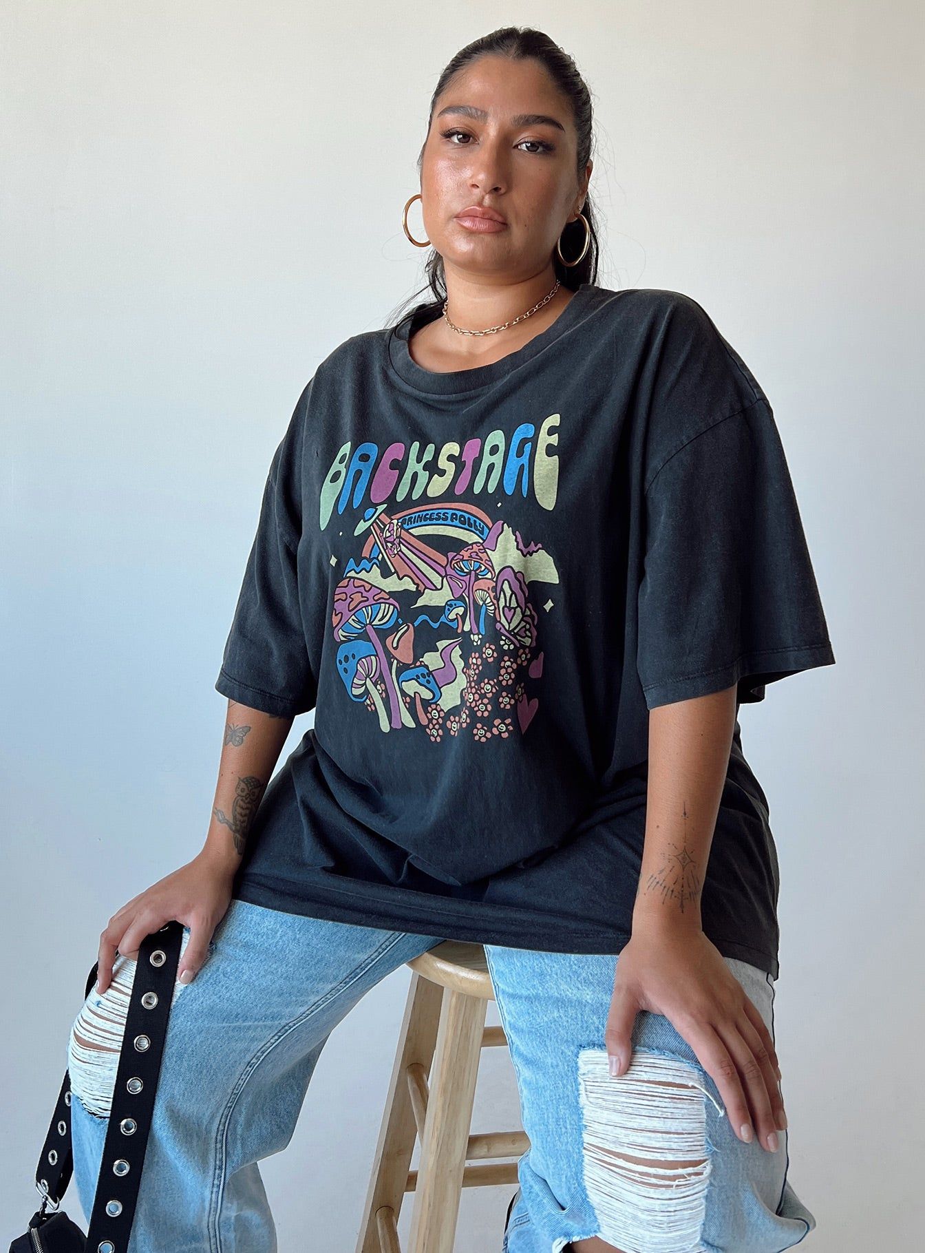 Playground Oversized Tee Curve sold by Princess Polly