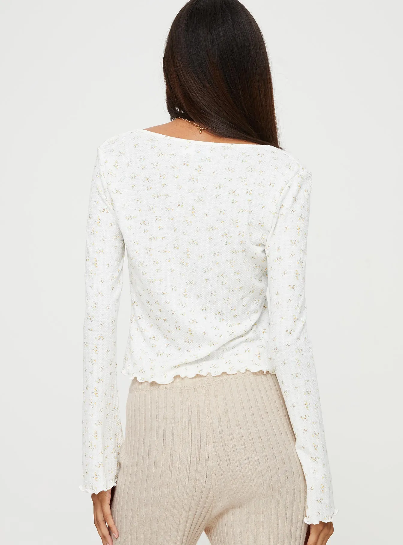 Heltz Long Sleeve Top White sold by Princess Polly product image thumbnail 5