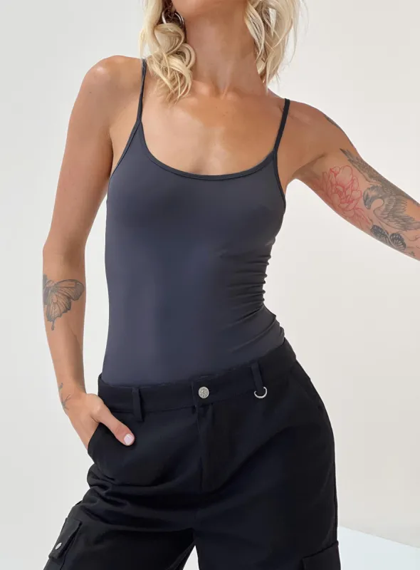 Geary Bodysuit Grey Tall sold by Princess Polly